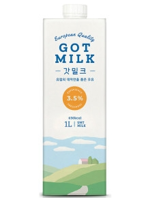 [갓밀크] 멸균우유1L